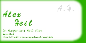 alex heil business card